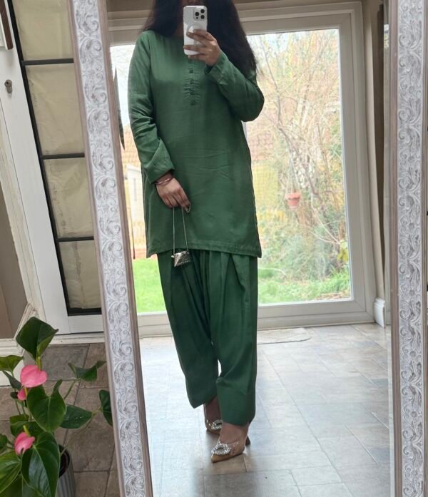 Raw silk Farshi shalwar set Ready to wear