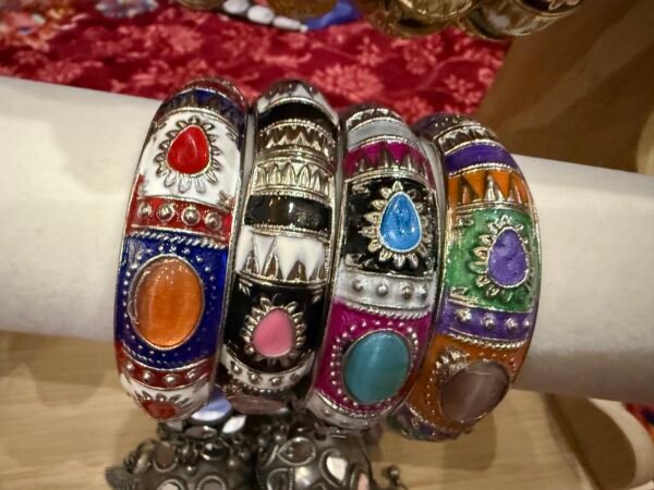 Antique openable metal Kara set of 4