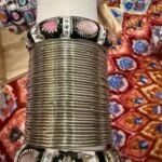 Antique metal bangles set size 2.6 - Image 2