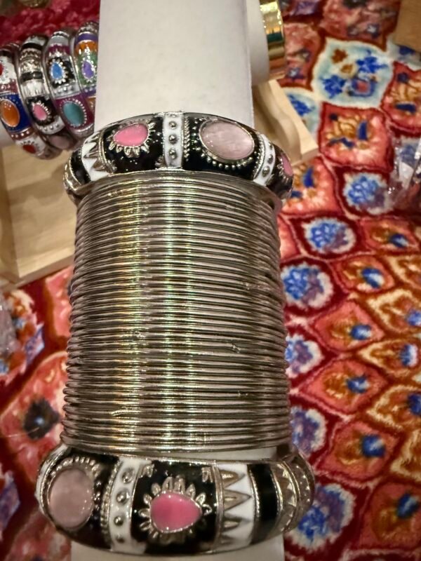 Antique metal bangles set size 2.6 - Image 2