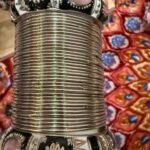 Antique metal bangles set size 2.6 - Image 3