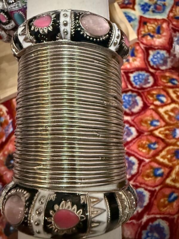 Antique metal bangles set size 2.6 - Image 3