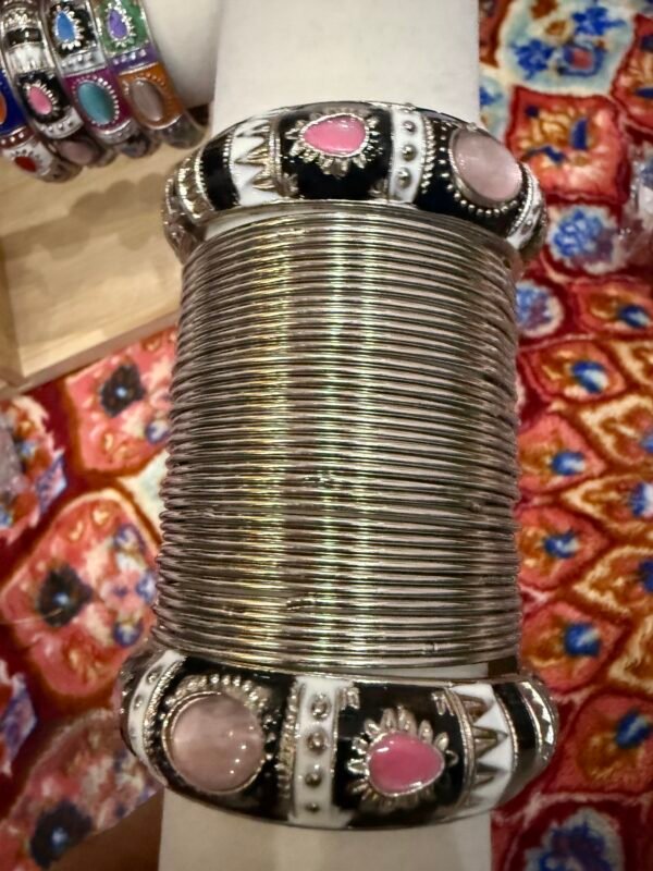 Antique metal bangles set size 2.6