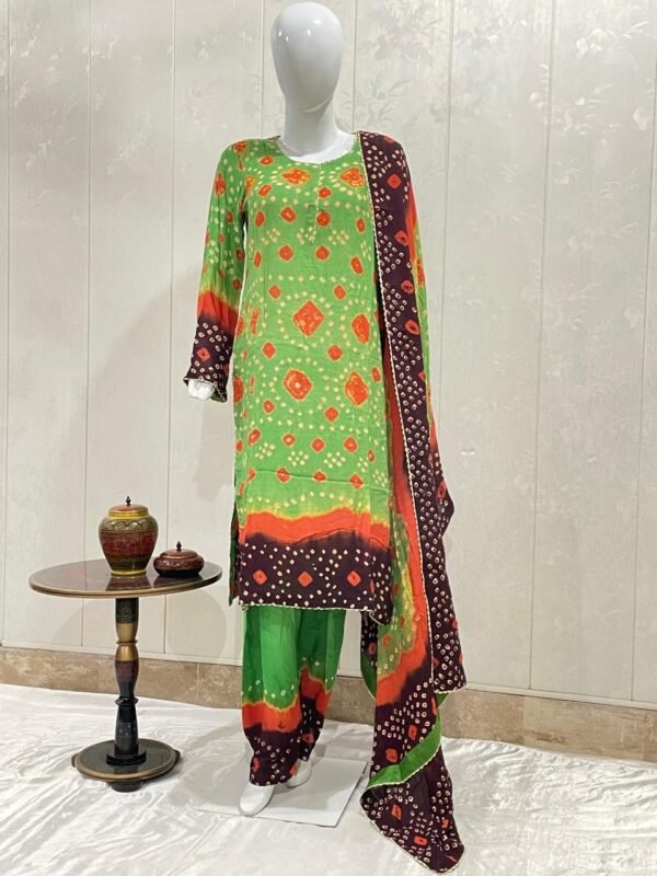 Lilen Chunari dress on reasonable prices - Image 3