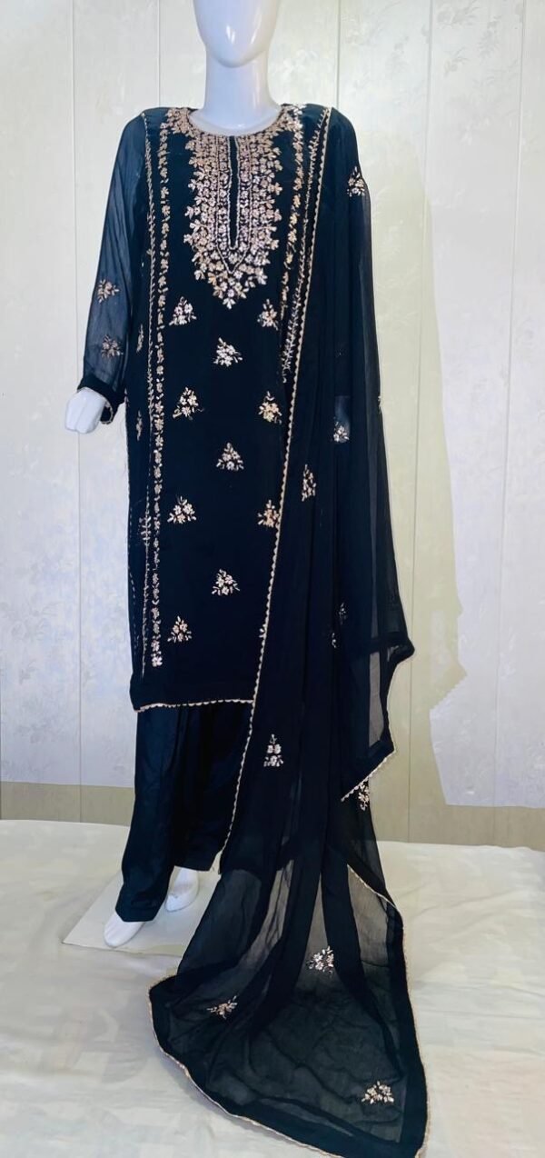 Gota work Chiffon party wear dresses - Image 5
