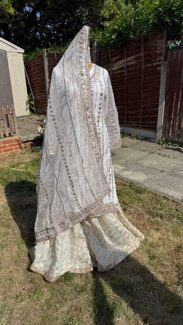 Handmade Gota Work Nikkah Garraa Set - Image 3