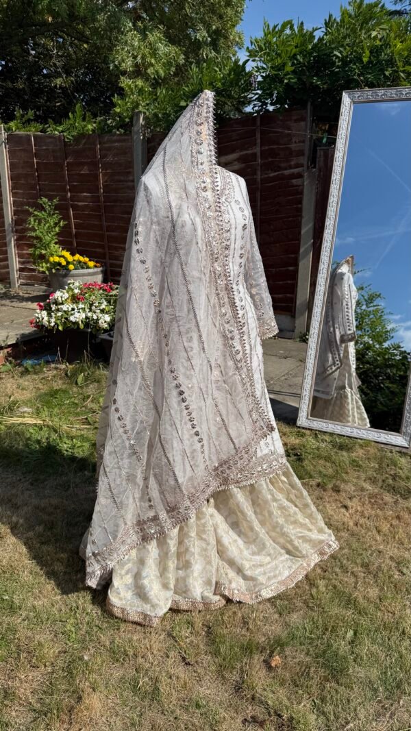 Handmade Gota Work Nikkah Garraa Set - Image 4