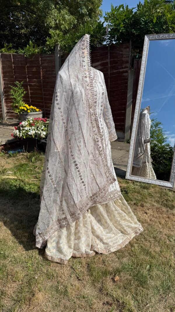 Handmade Gota Work Nikkah Garraa Set - Image 55