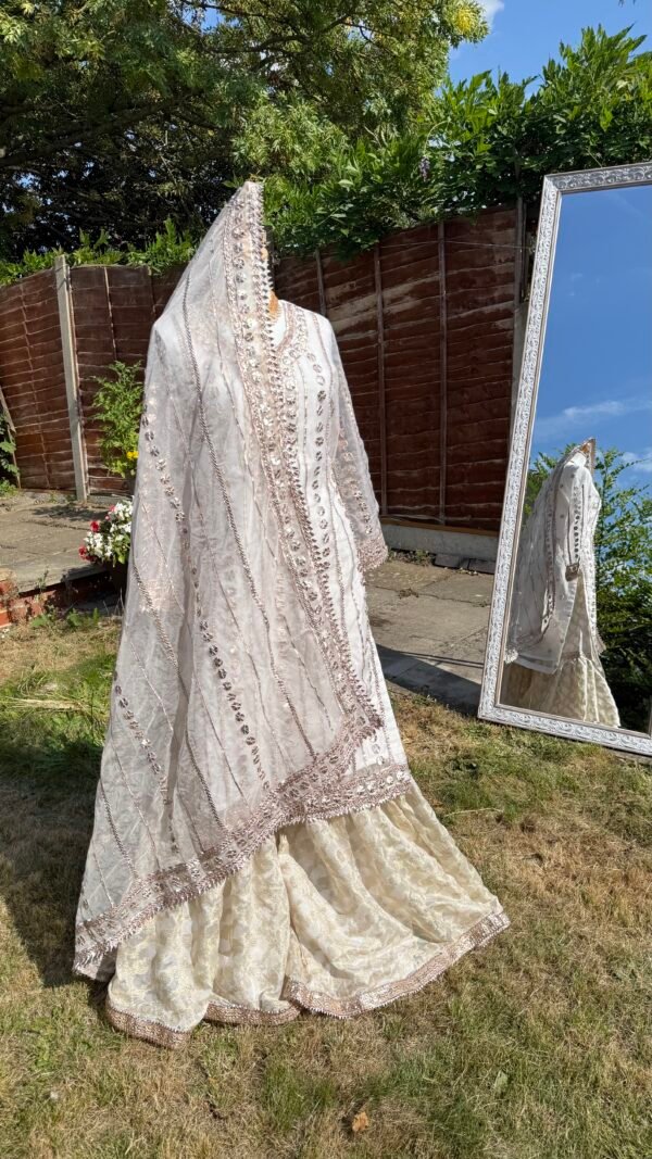 Handmade Gota Work Nikkah Garraa Set - Image 54