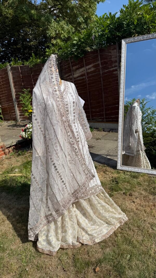 Handmade Gota Work Nikkah Garraa Set - Image 51
