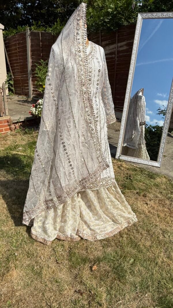 Handmade Gota Work Nikkah Garraa Set - Image 8