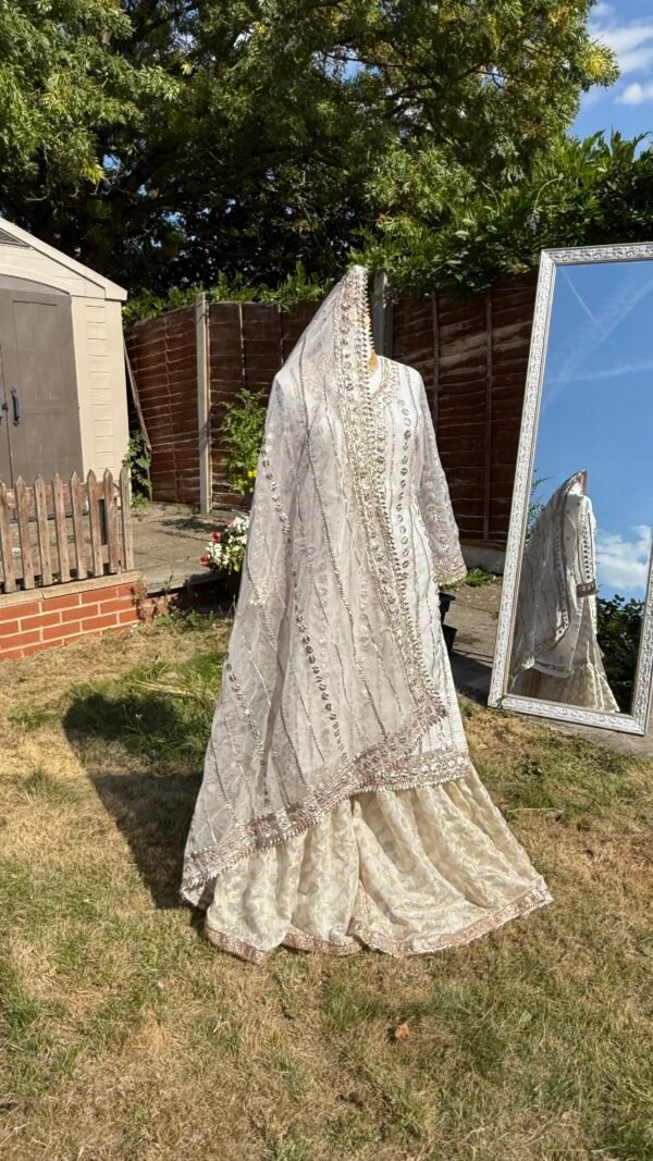 Handmade Gota Work Nikkah Garraa Set - Image 50