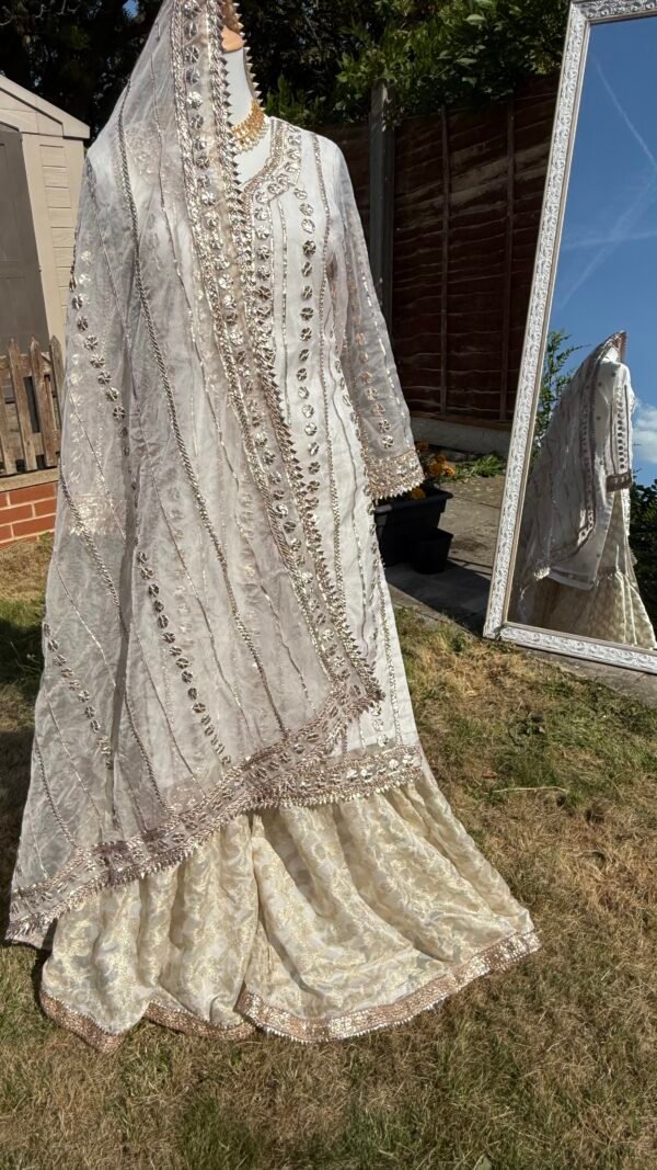 Handmade Gota Work Nikkah Garraa Set - Image 11