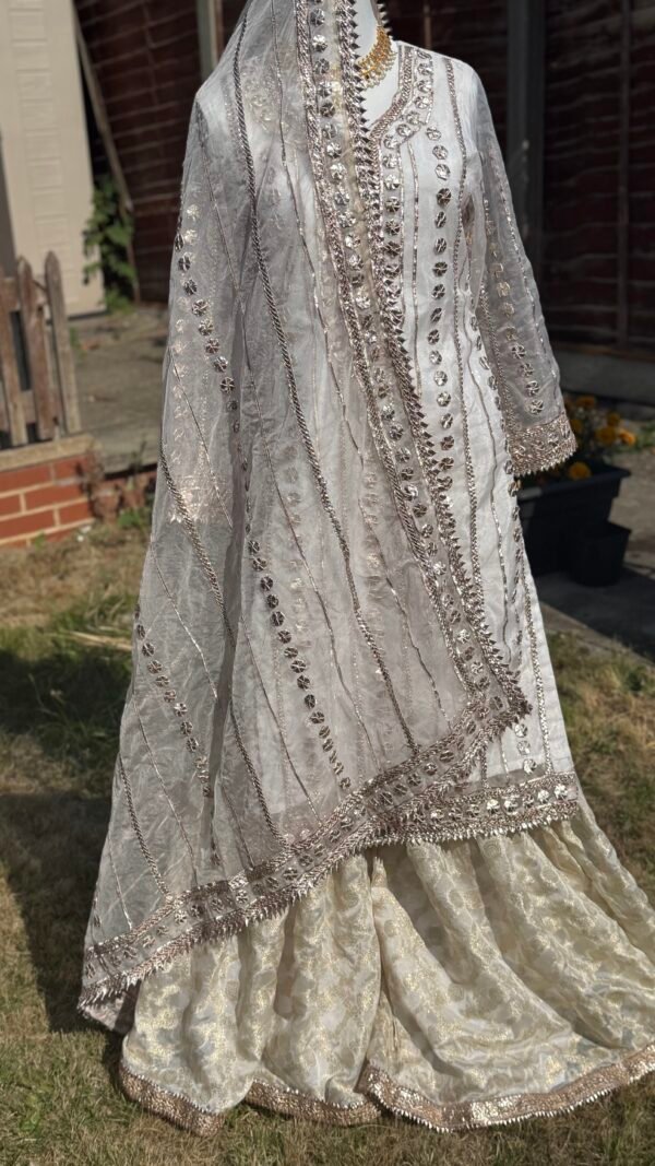 Handmade Gota Work Nikkah Garraa Set - Image 13