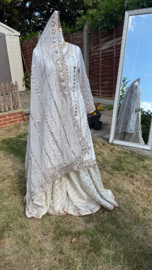 Handmade Gota Work Nikkah Garraa Set - Image 16