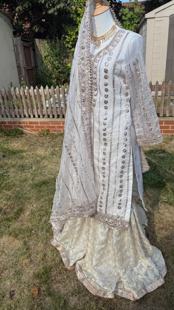 Handmade Gota Work Nikkah Garraa Set - Image 29