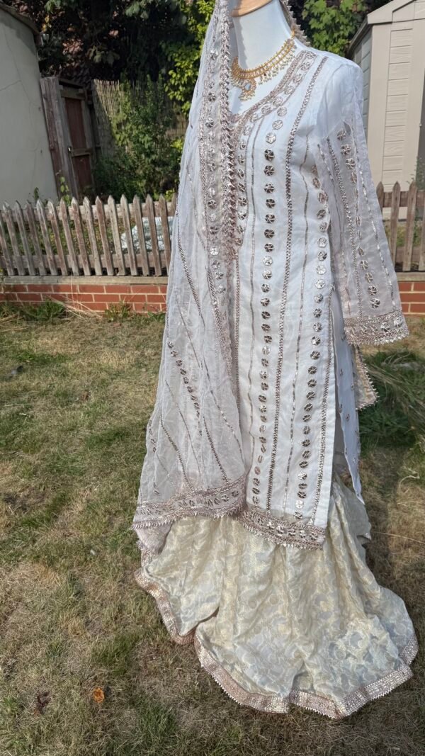 Handmade Gota Work Nikkah Garraa Set - Image 23