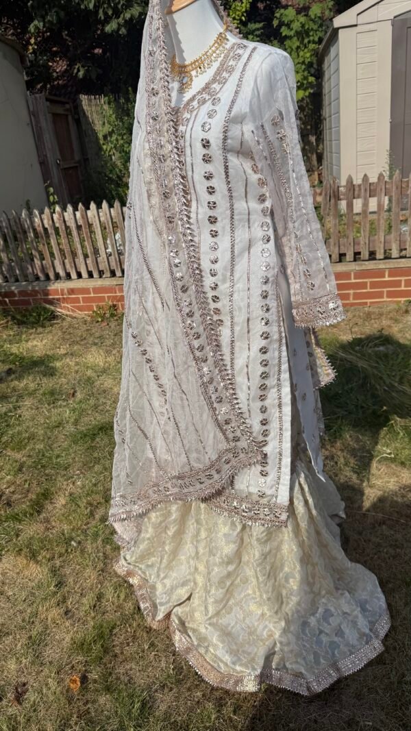 Handmade Gota Work Nikkah Garraa Set - Image 19