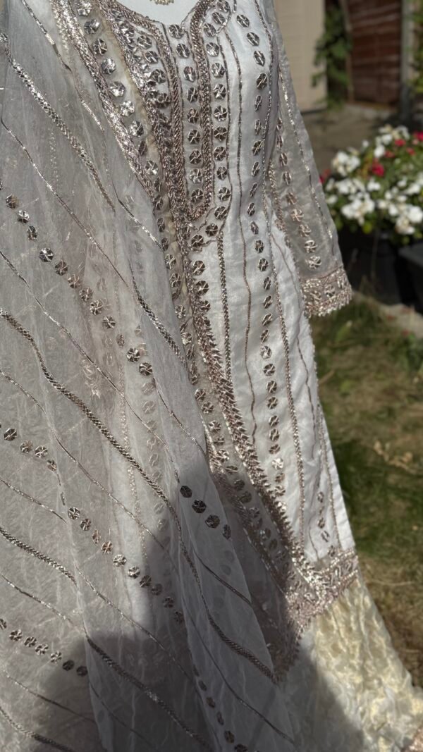 Handmade Gota Work Nikkah Garraa Set - Image 25