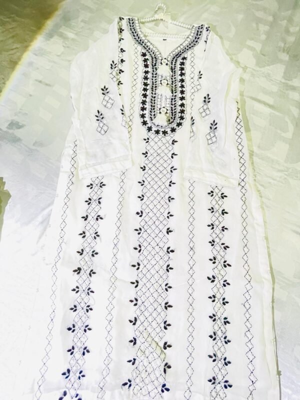 Hand embroidered chiffon Ready to wear - Image 6