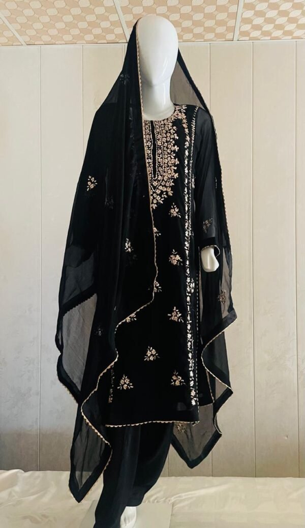 Gota work Chiffon party wear dresses - Image 3