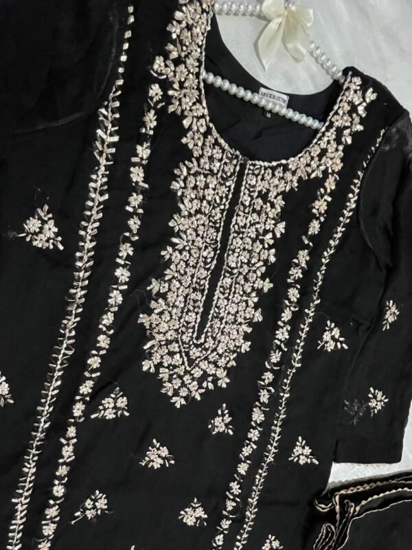 Gota work Chiffon party wear dresses - Image 7