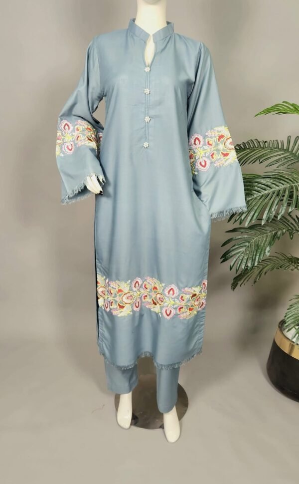 Ready to wear embroidered dress