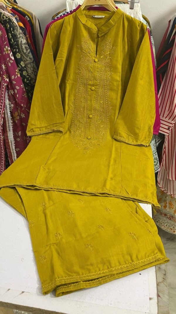 Winter wear stitched khadhar embroidered sets - Image 2